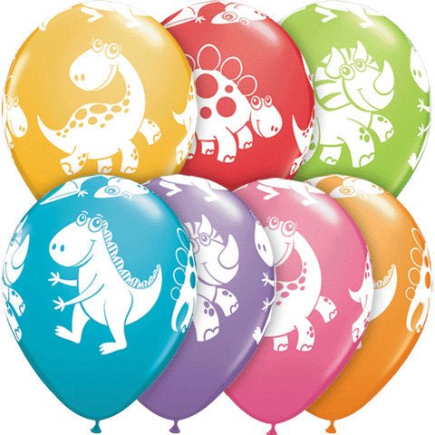 5 Dinosaur Balloons - Stesha Party