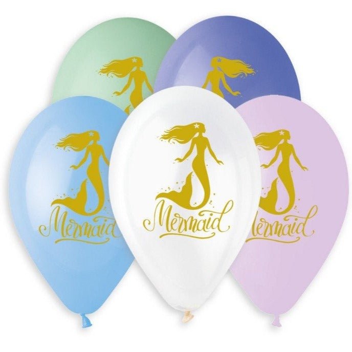 5 Mermaid Balloons - Stesha Party