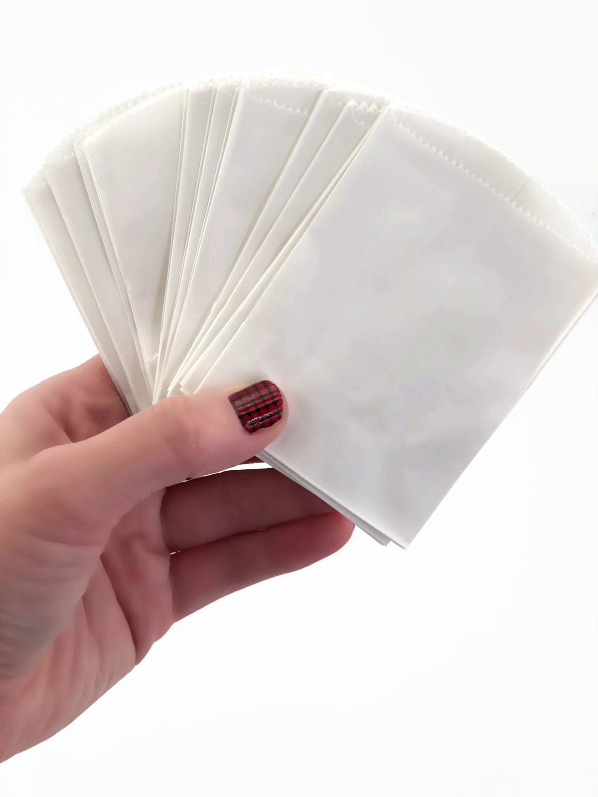 50 Mini White Paper Bags - Stesha Party