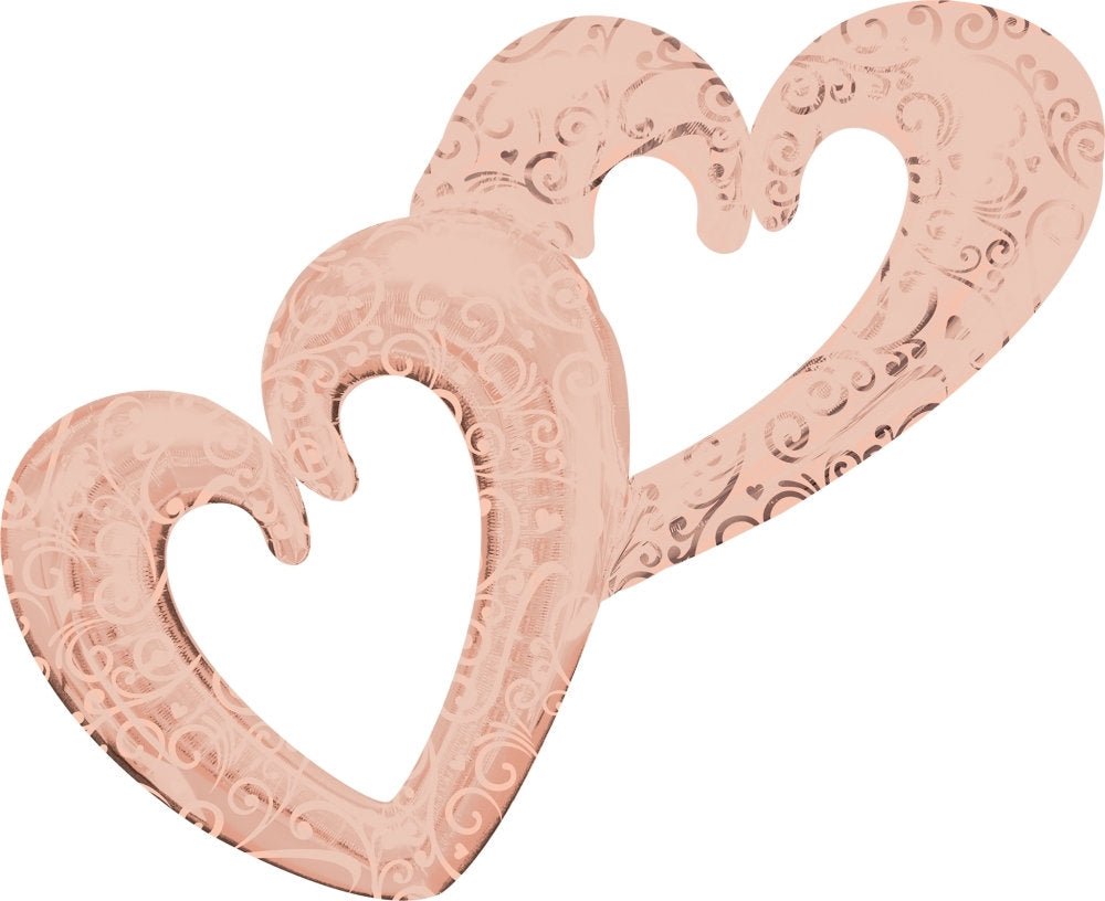 53&quot; Rose Gold Heart Balloon - Stesha Party