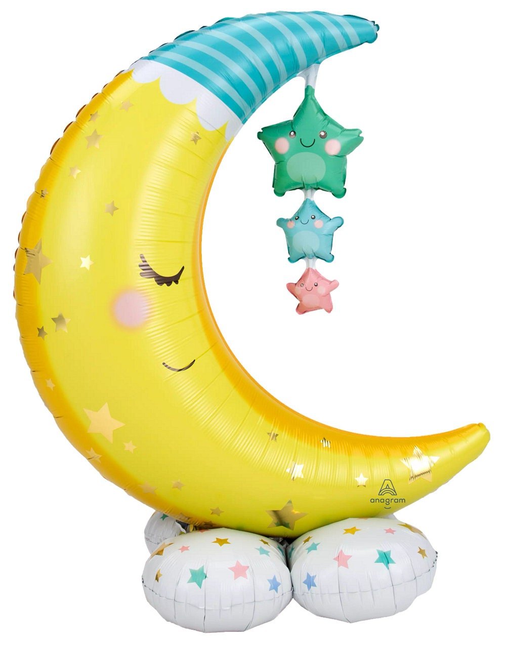 55&quot; Moon &amp; Stars Baby Balloon - Stesha Party