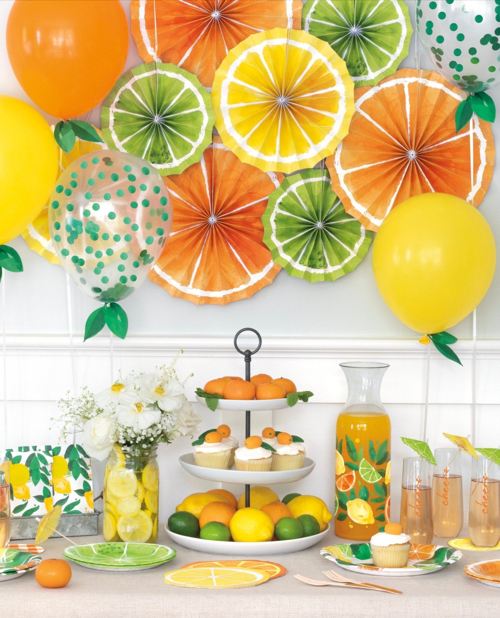 6 Citrus Fruit Favor Bags - Stesha Party