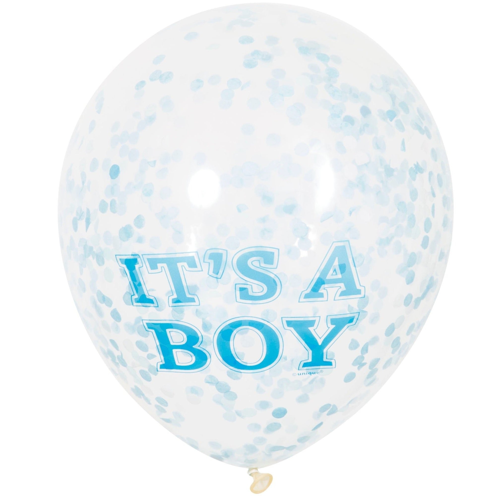 6 Confetti "It's a Boy" Balloons - Stesha Party