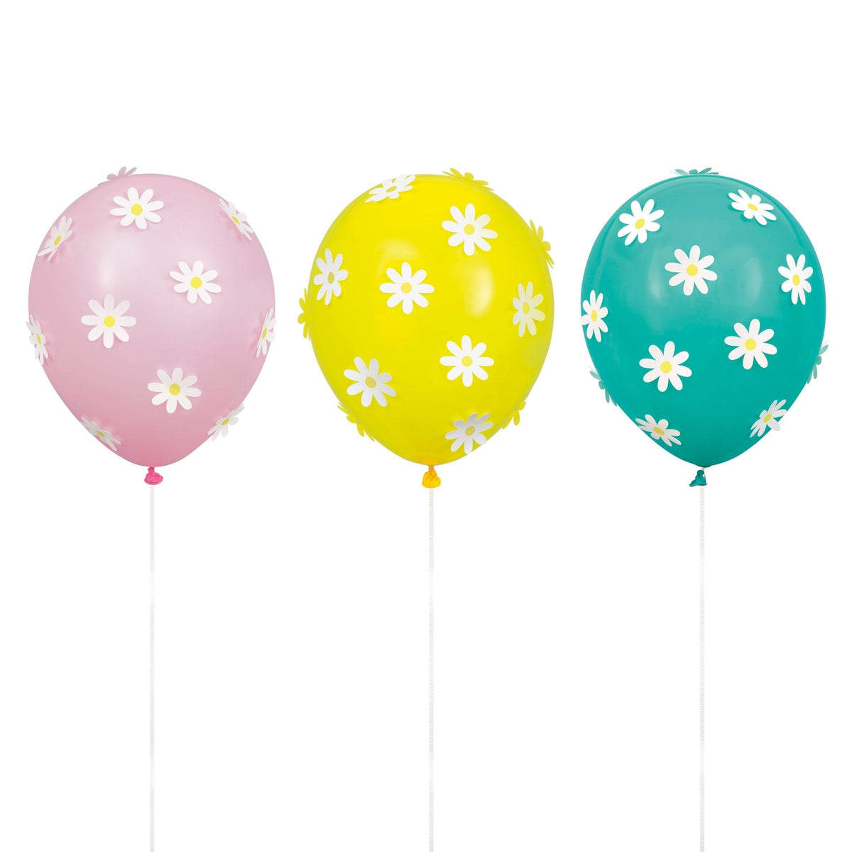 6 Daisy Party Balloons - Stesha Party