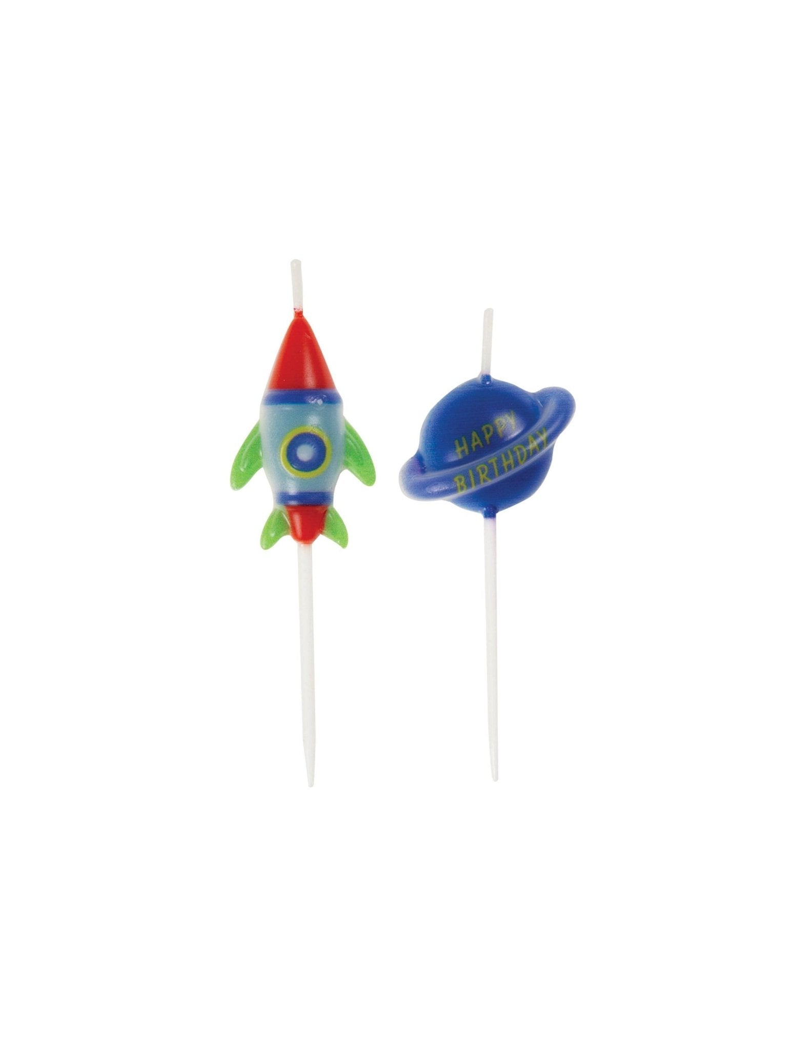 6 Rocket Space Party Candles - Stesha Party