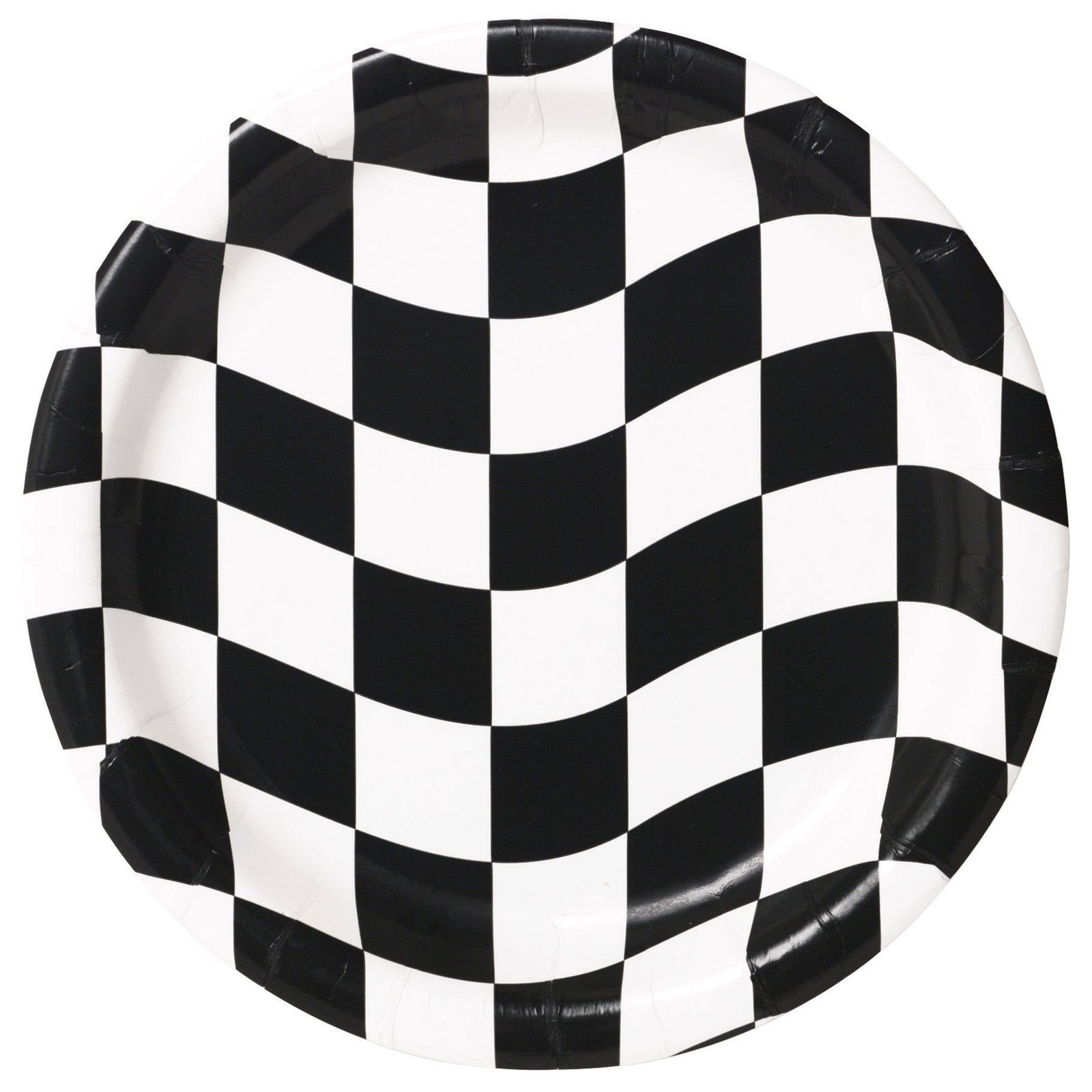 7" Checkered Flag Plates - Stesha Party