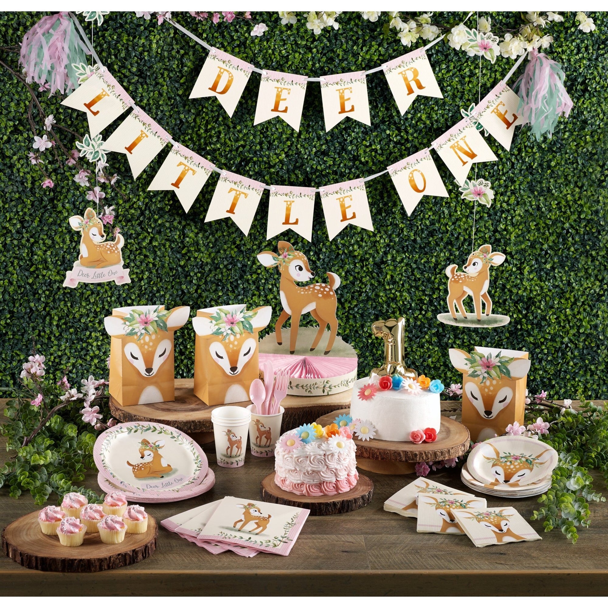 7" Deer Party Cake Plates - Stesha Party