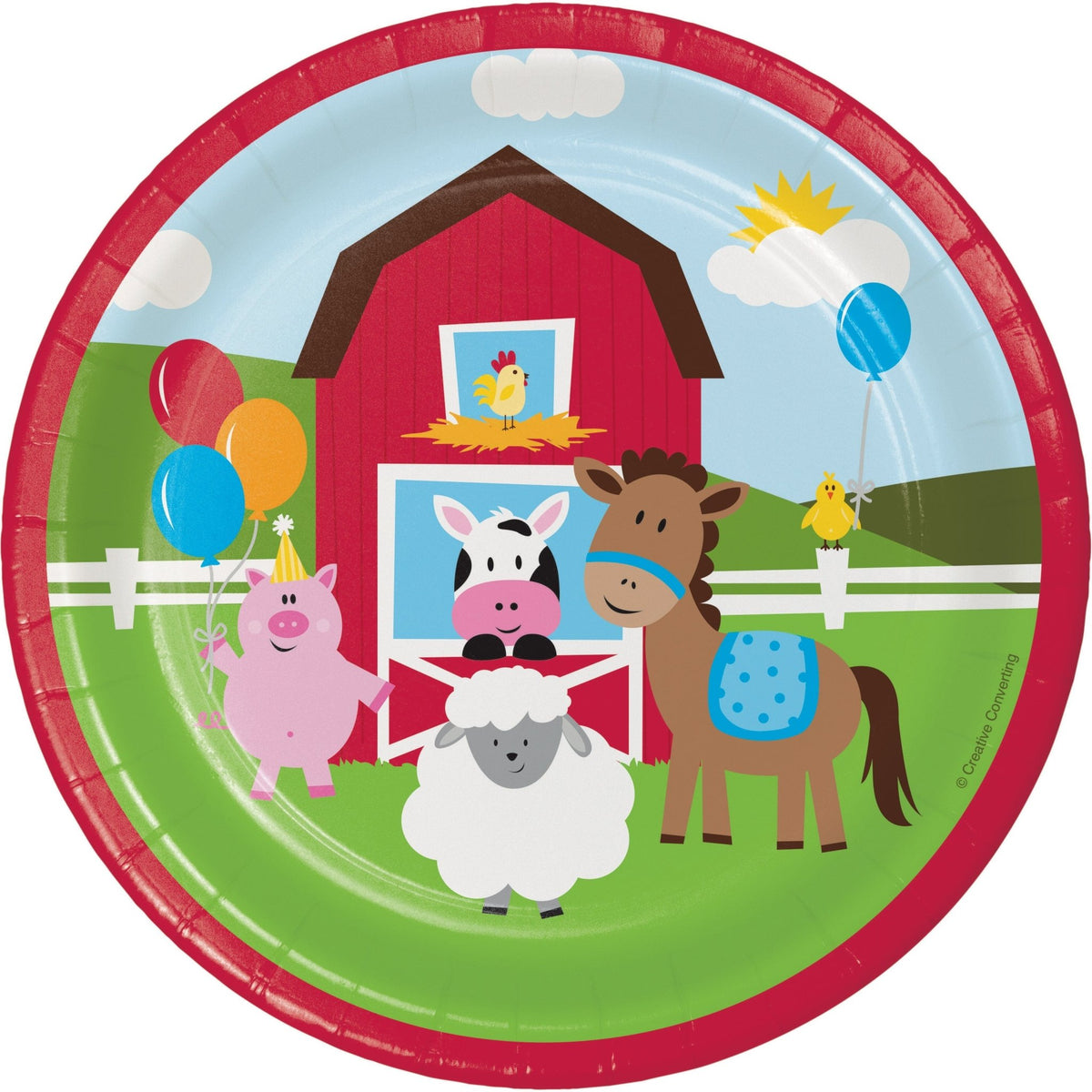 7&quot; Farm Party Plates - Stesha Party