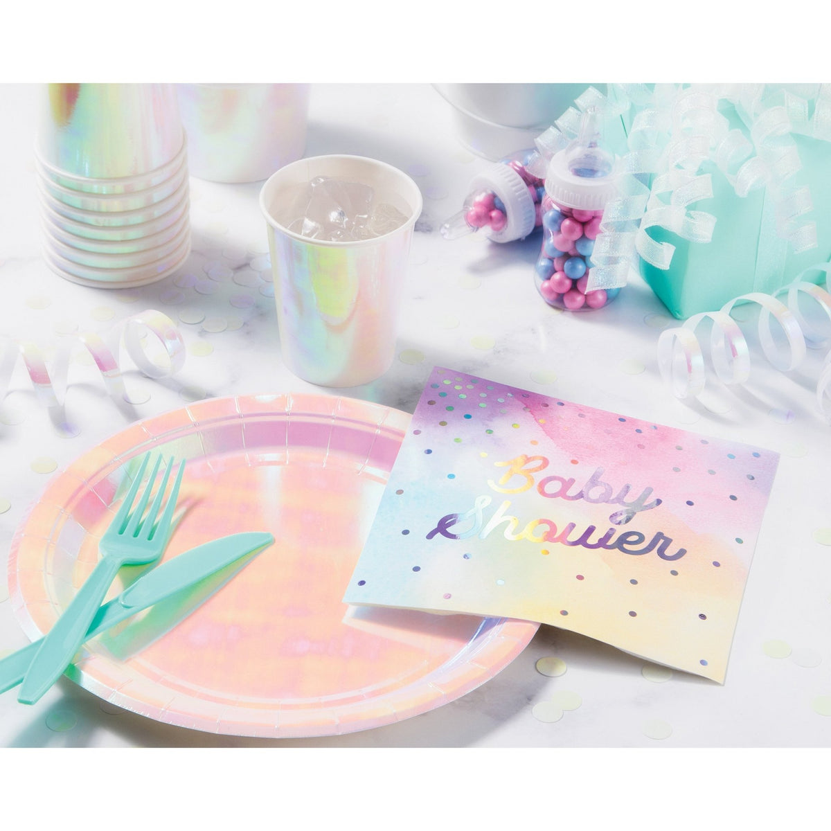 7&quot; Iridescent Party Plates - Stesha Party