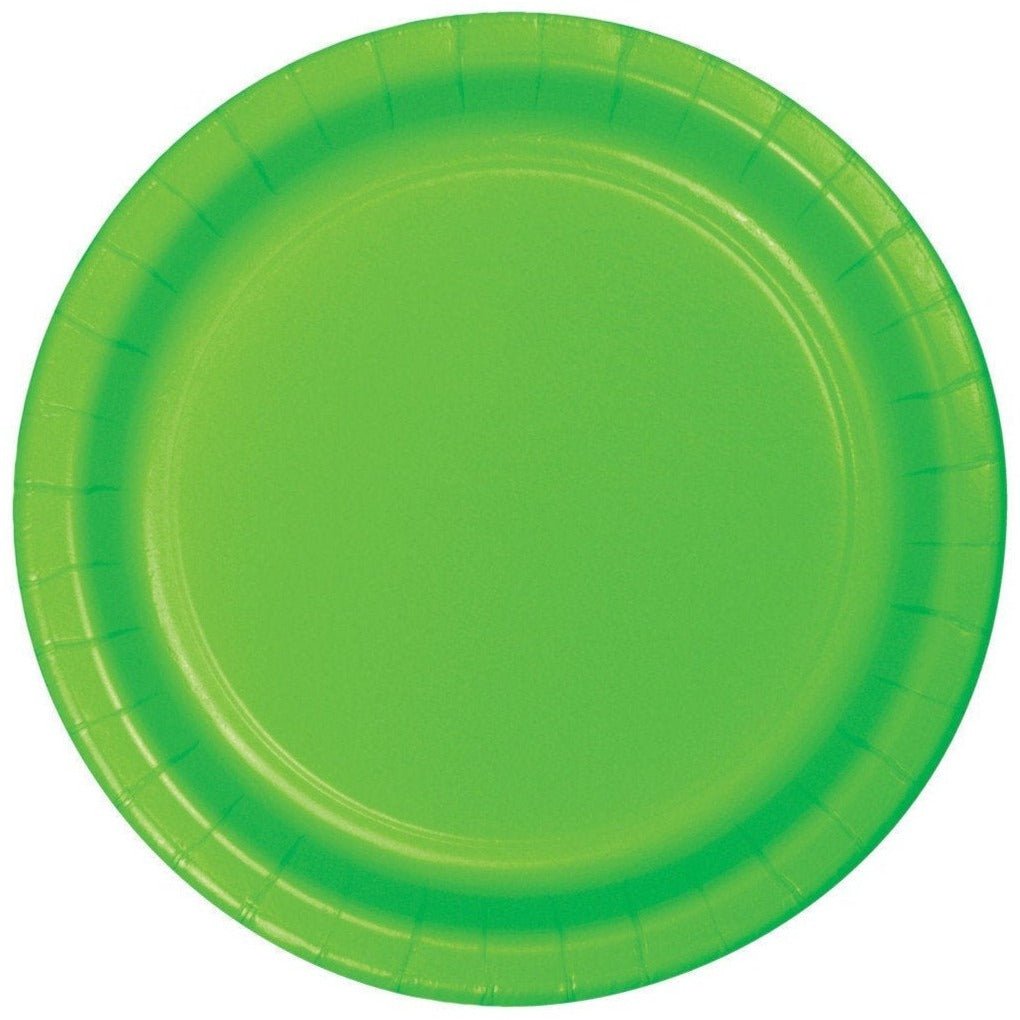 7" Lime Party Plates - Stesha Party