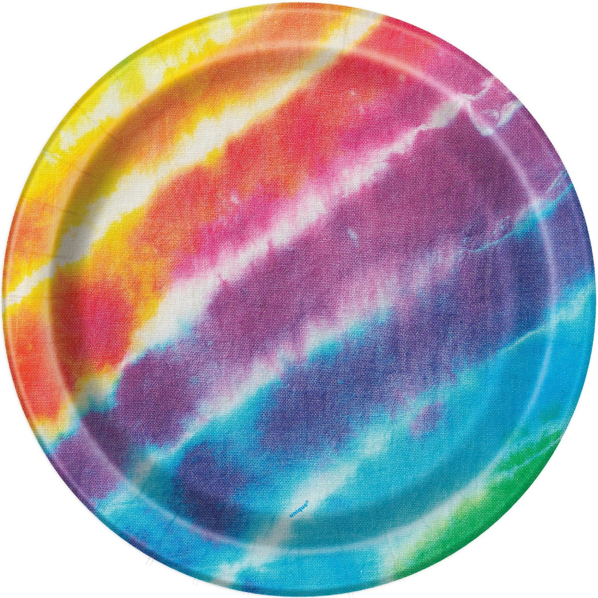 7&quot; Rainbow Tie Dye Party Plates - Stesha Party