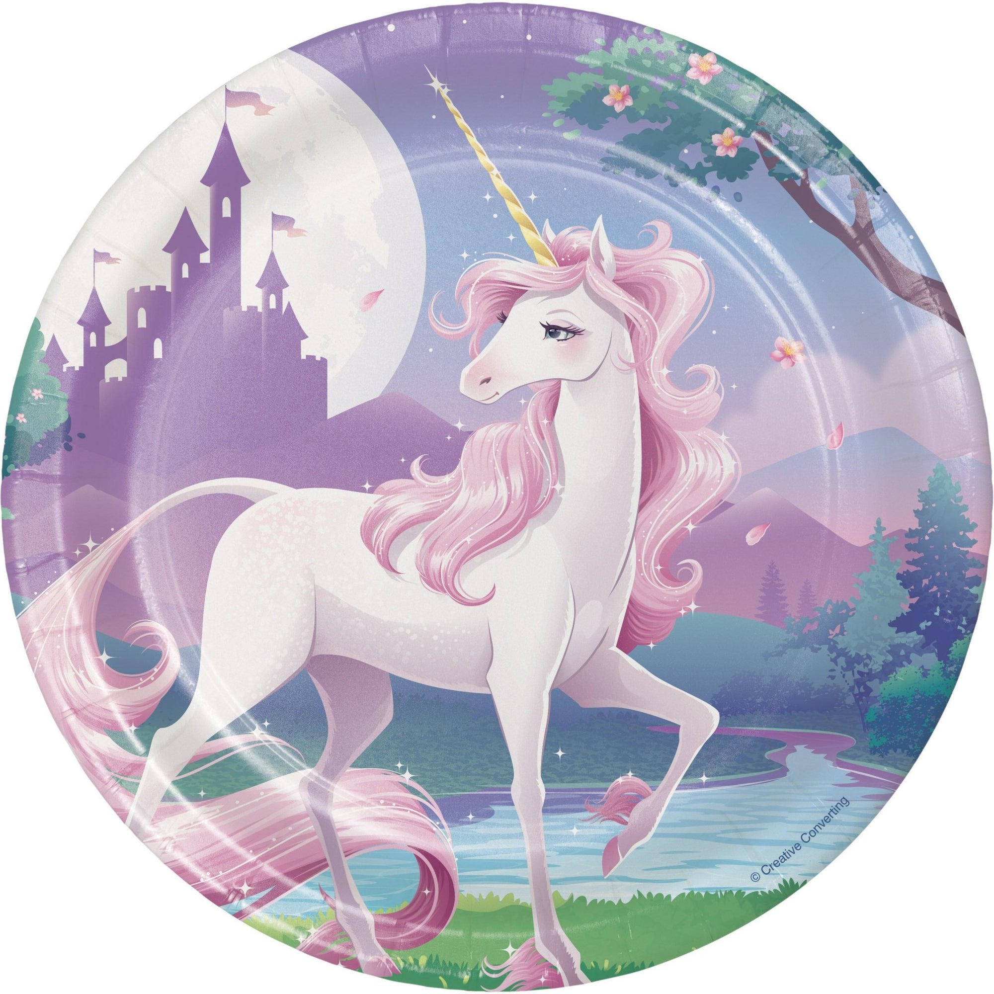 7" Unicorn Party Plates - Stesha Party