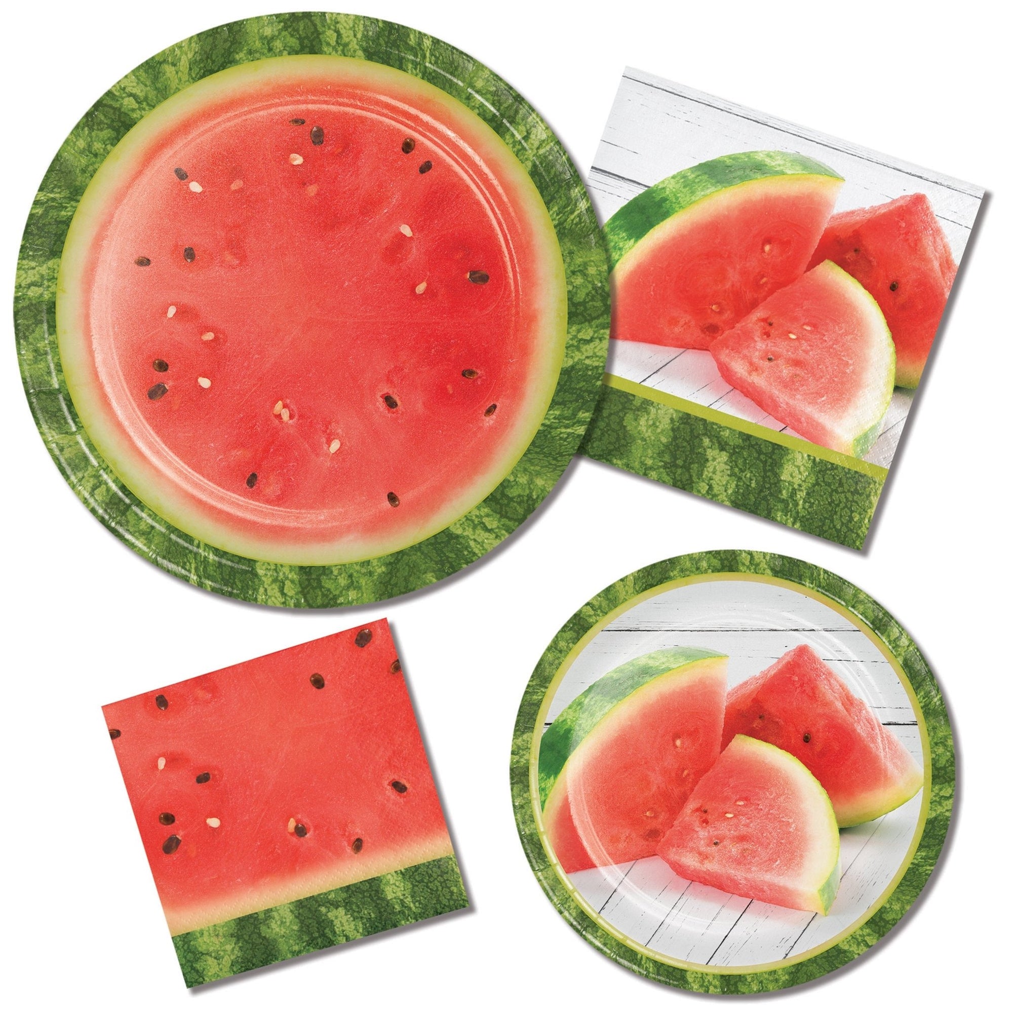 7" Watermelon Fruit Party Plates - Stesha Party