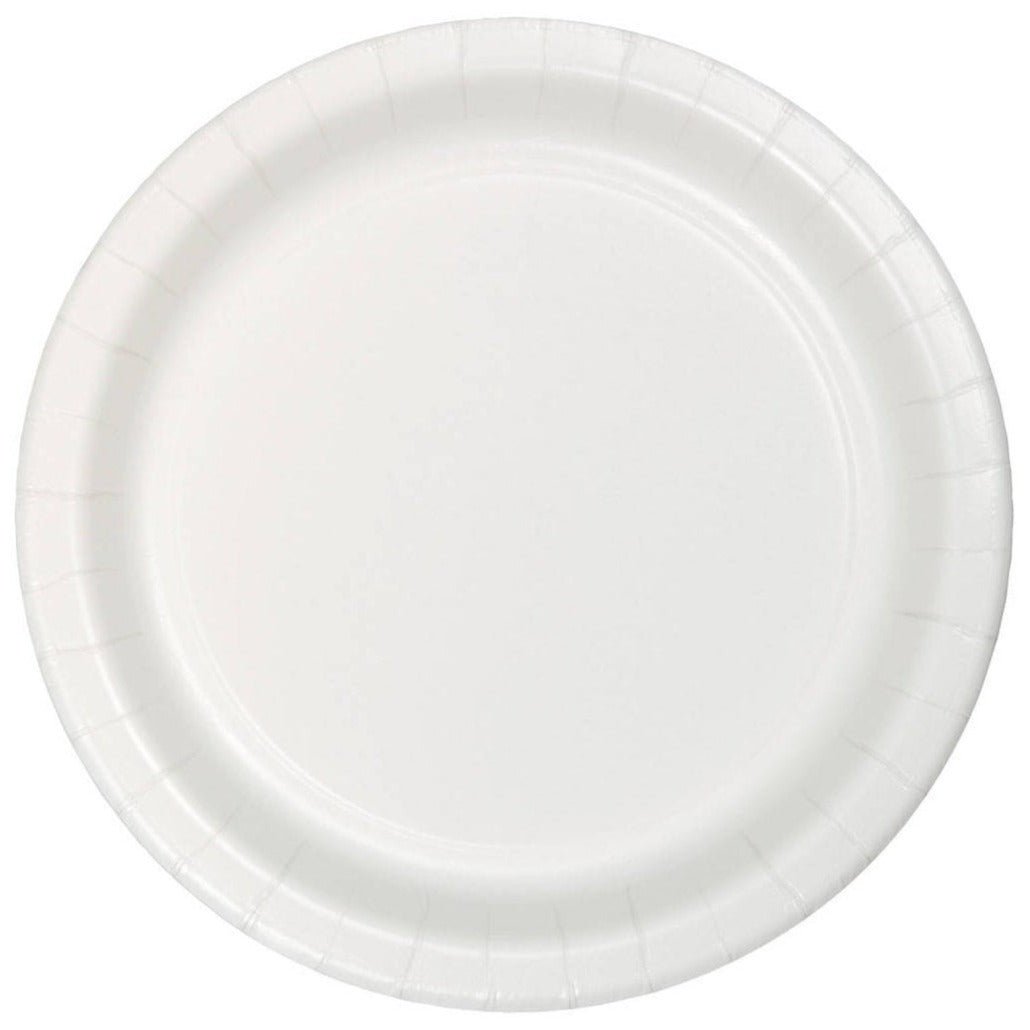 7&quot; White Party Plates - Stesha Party