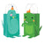 8 Dinosaur Party Favor Kraft Bags with Handles - Stesha Party