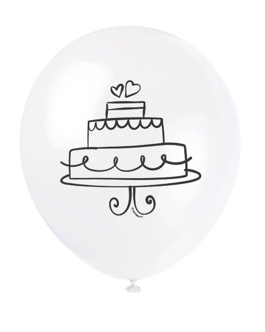 8 Wedding Cake Balloons - Stesha Party