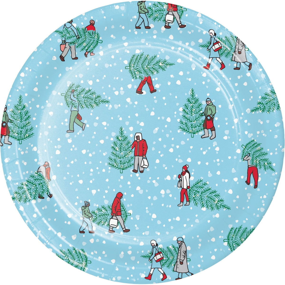 9&quot; Christmas Tree Farm Plates - Stesha Party