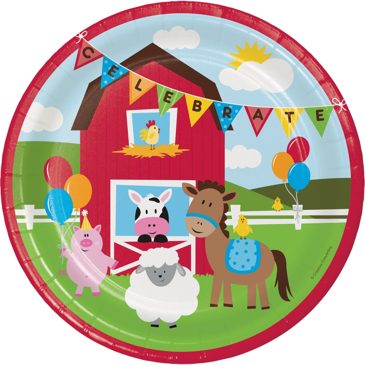 9&quot; Farm Party Plates - Stesha Party