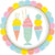 9" Ice Cream Birthday Plates - Stesha Party