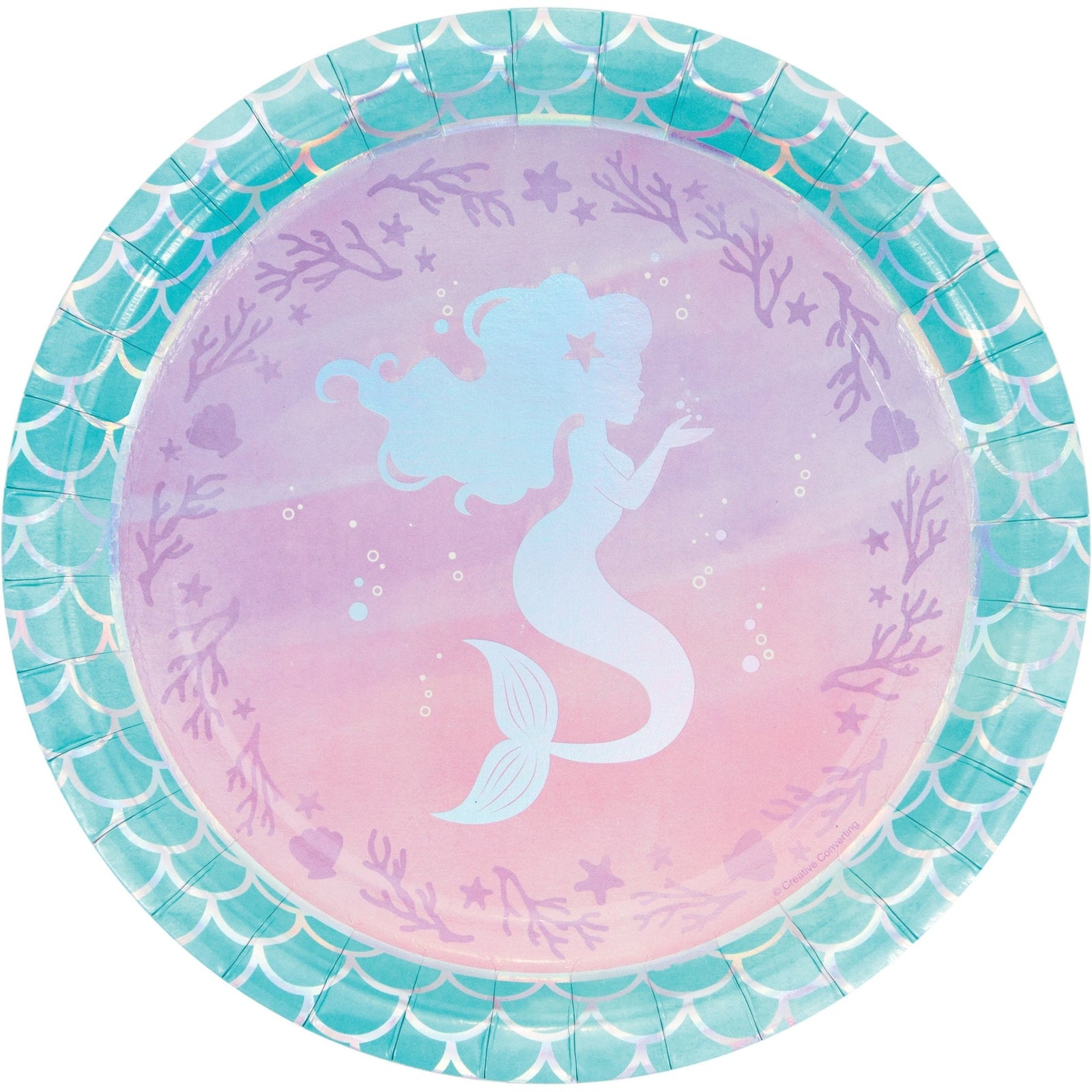 9" Mermaid Party Plates - Stesha Party