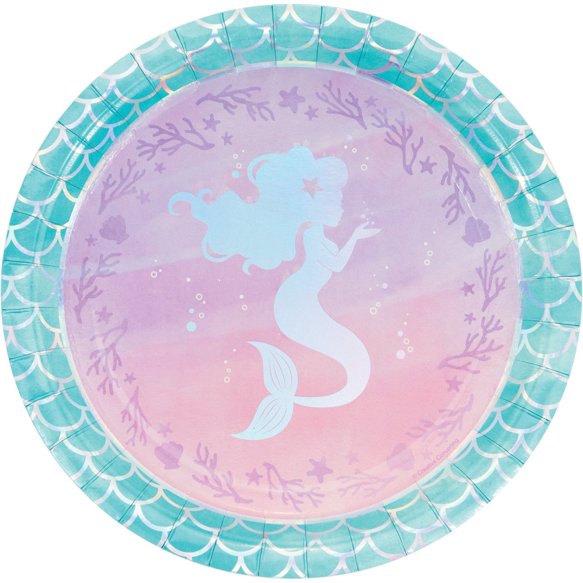 9" Mermaid Party Plates - Stesha Party