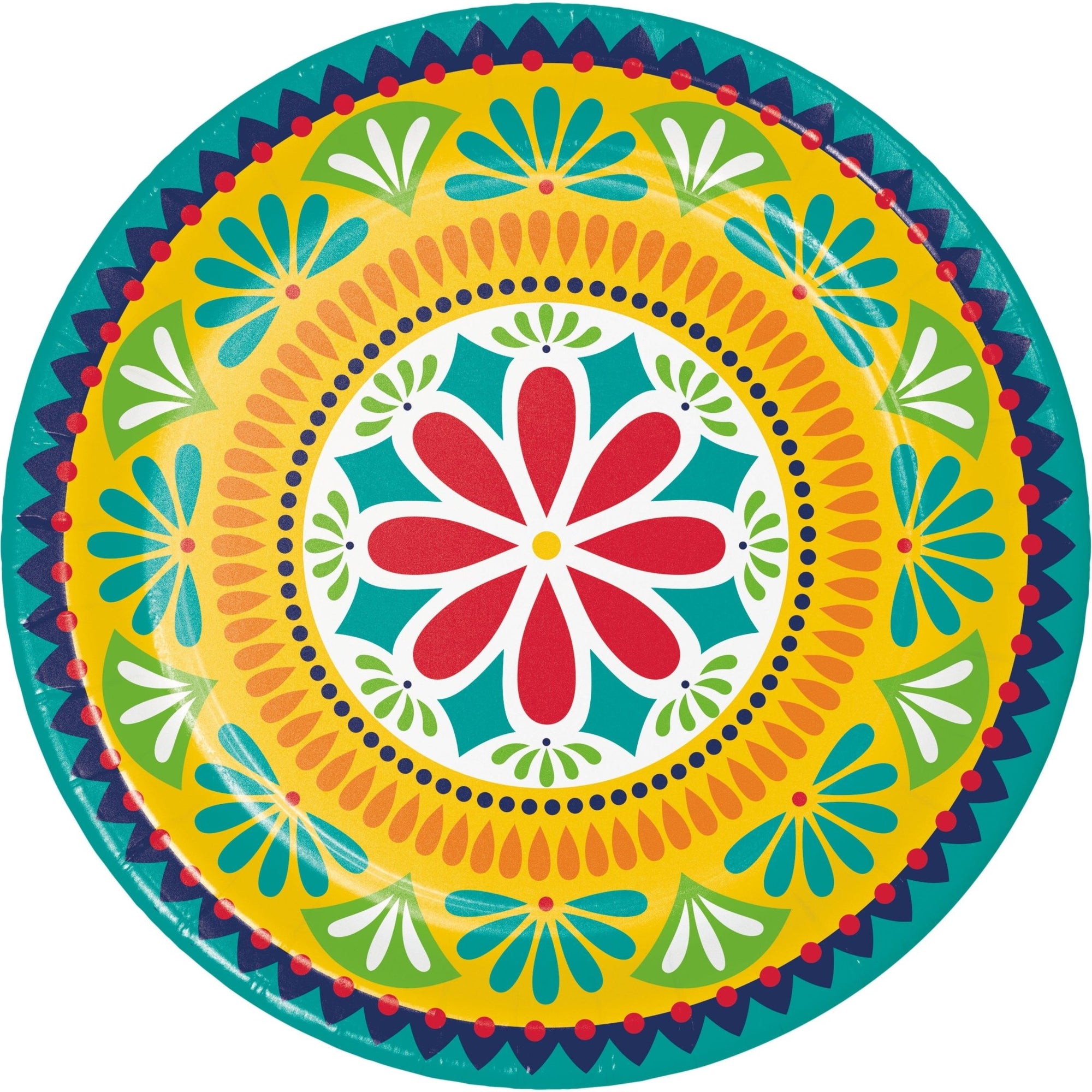 9" Mexican Fiesta Party Plates - Stesha Party