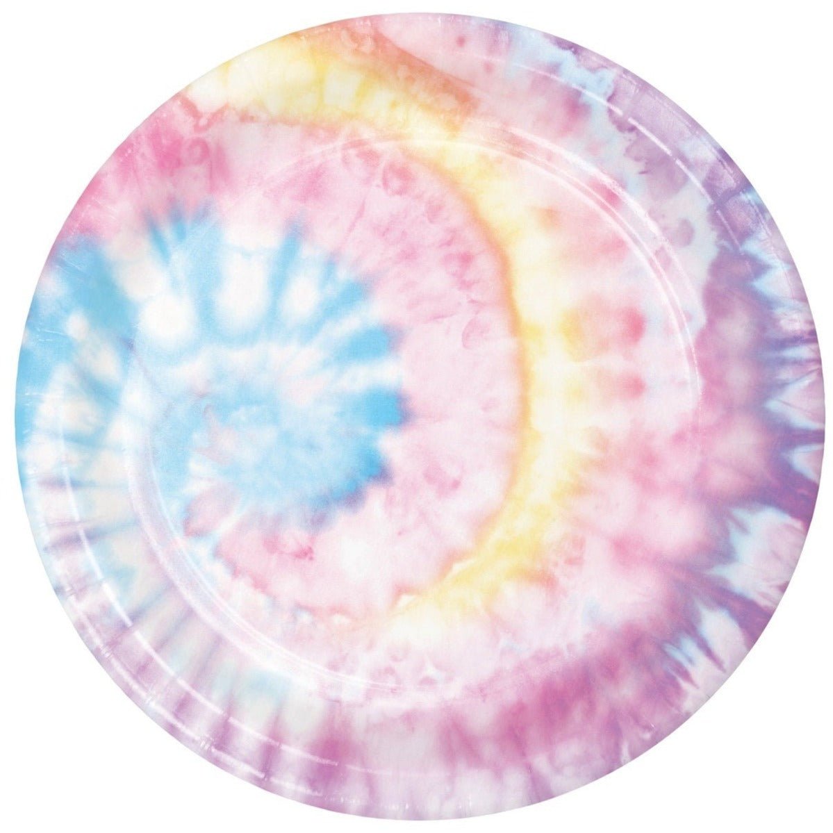 9&quot; Pastel Tie Dye Plates - Stesha Party