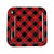 9" Square Buffalo Plaid Plates - Stesha Party