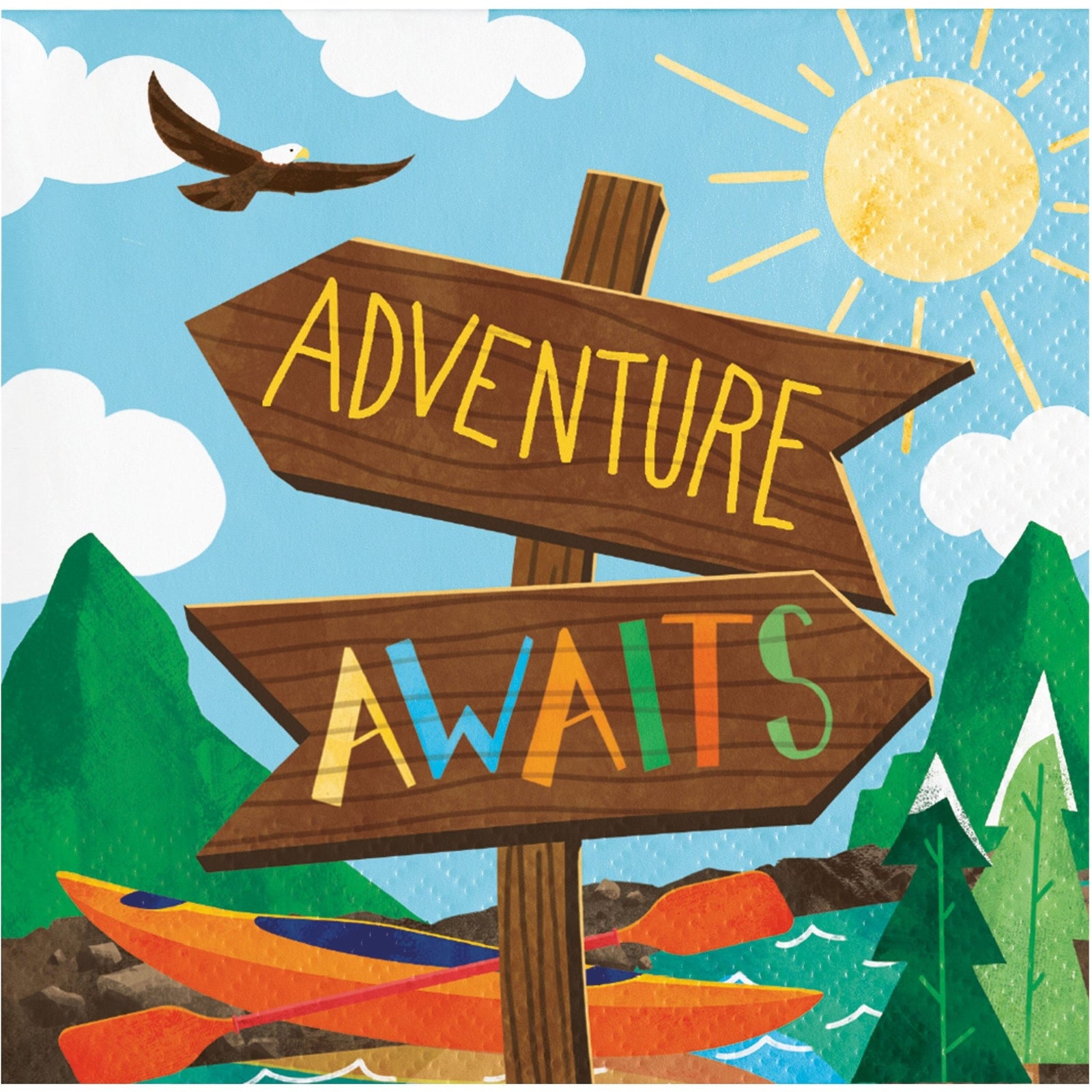 Adventure Awaits Napkins - Stesha Party