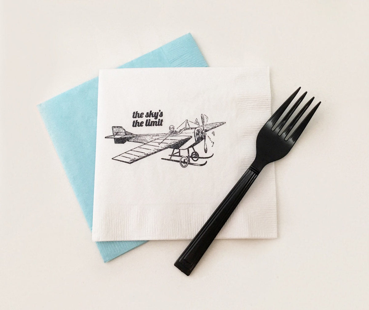 Airplane Napkins &quot;The Sky&#39;s The Limit&quot; - Stesha Party