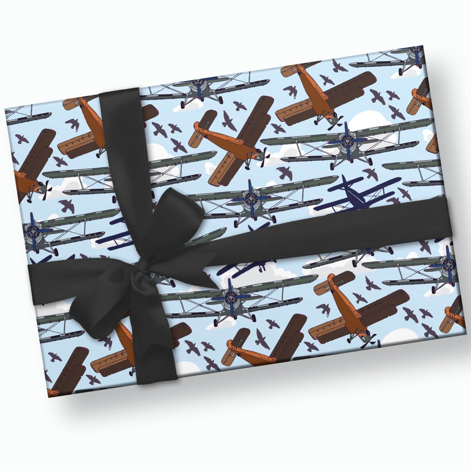 Airplane Themed Gift Wrap - Stesha Party