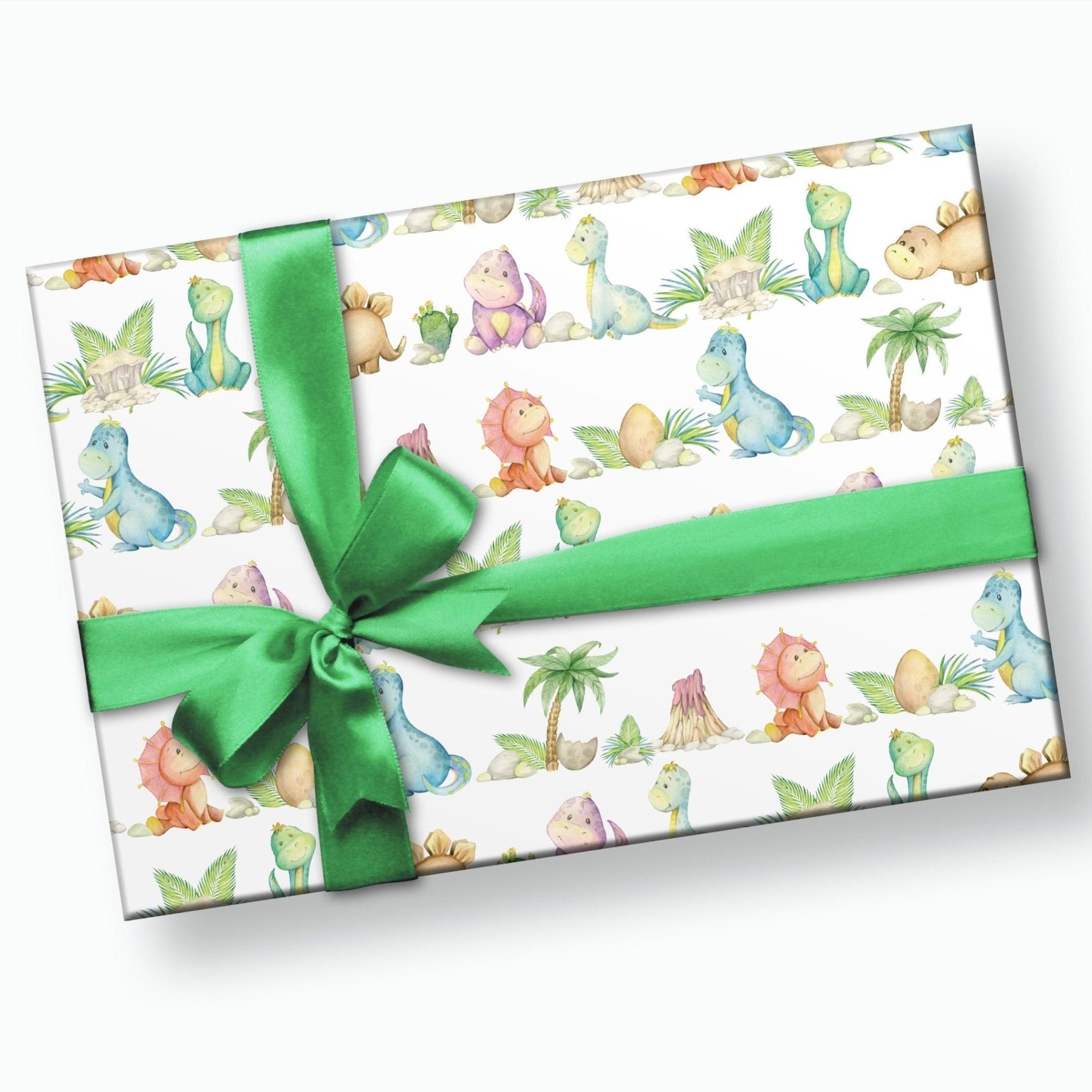 Baby Dinosaur Wrapping Paper - Stesha Party