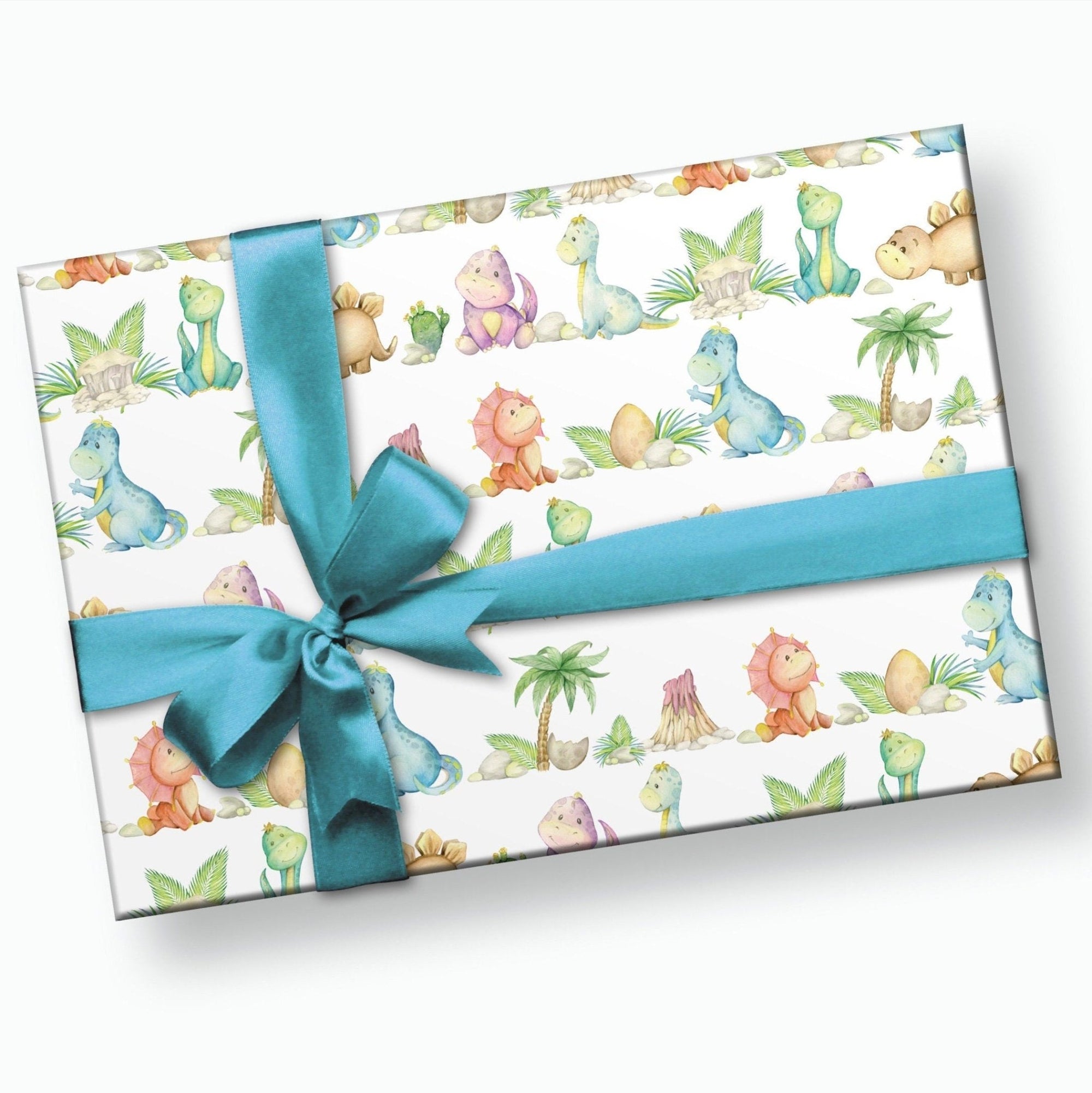 Baby Dinosaur Wrapping Paper - Stesha Party