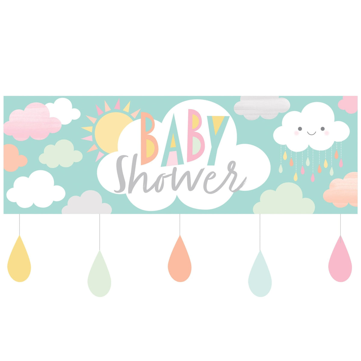 &quot;Baby Shower&quot; Cloud Banner - Stesha Party