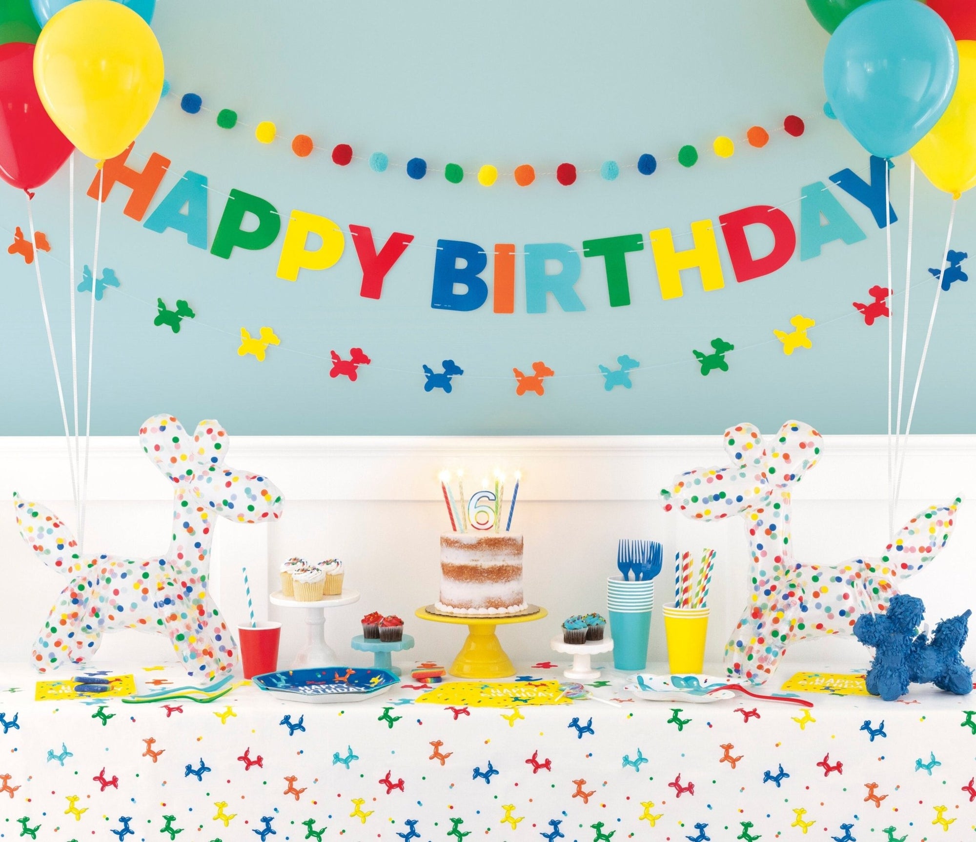 Ballon Dog Birthday Decoration Kit - Stesha Party