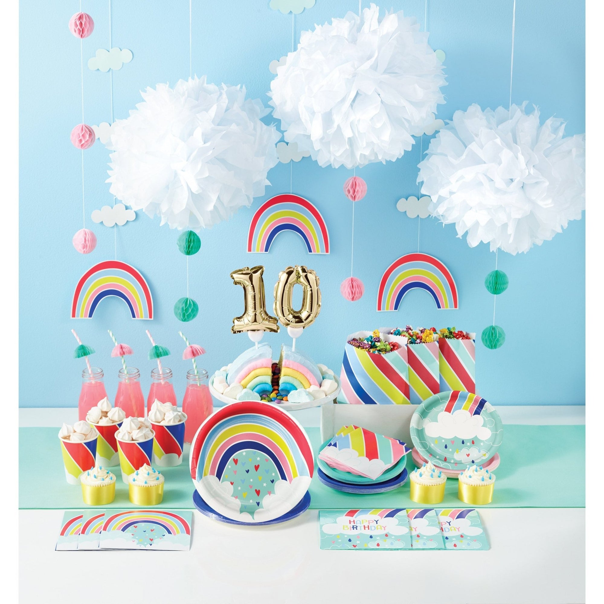 Balloon Cake Topper | Rainbow - Stesha Party