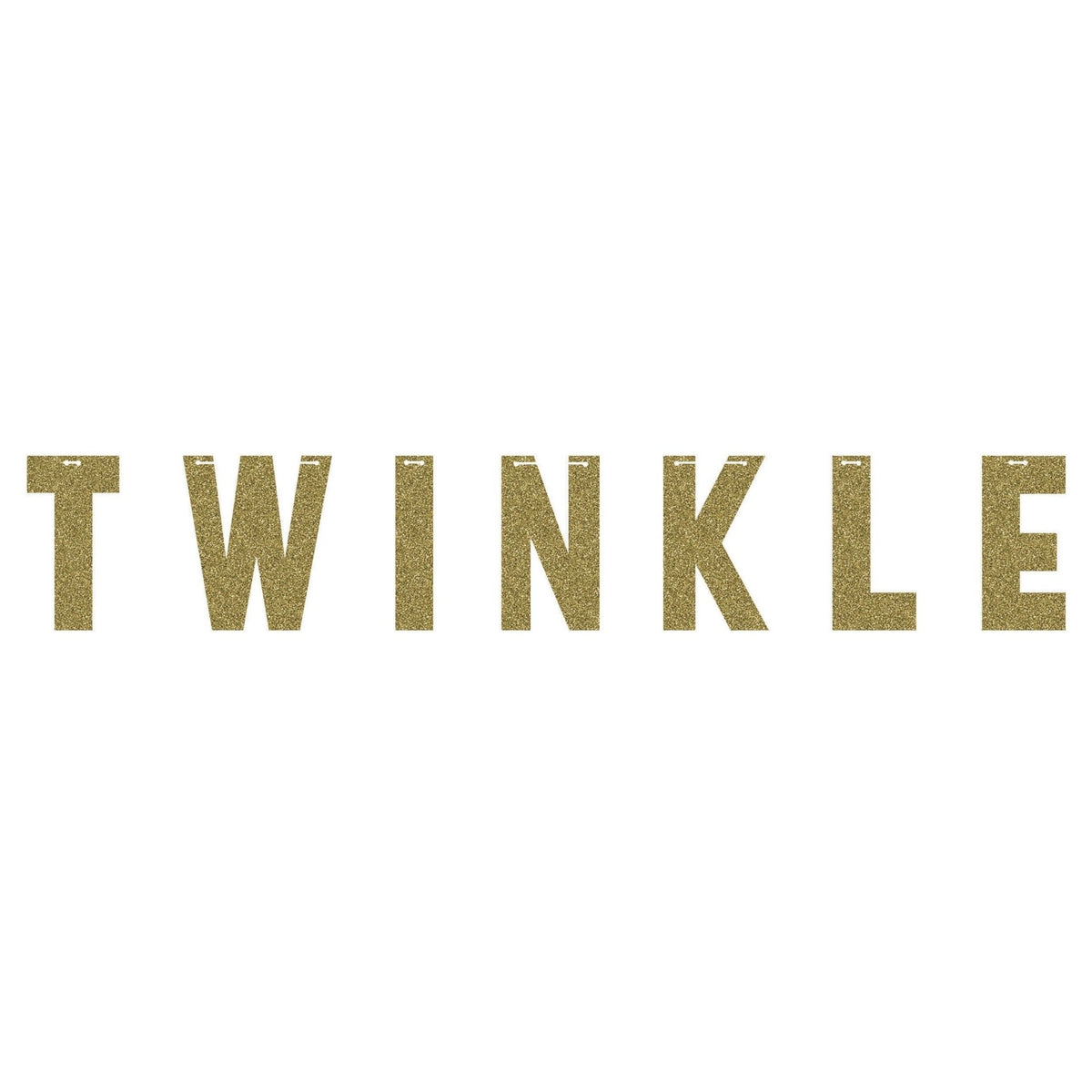 Banner &quot;Twinkle&quot; Gold Glitter - Stesha Party