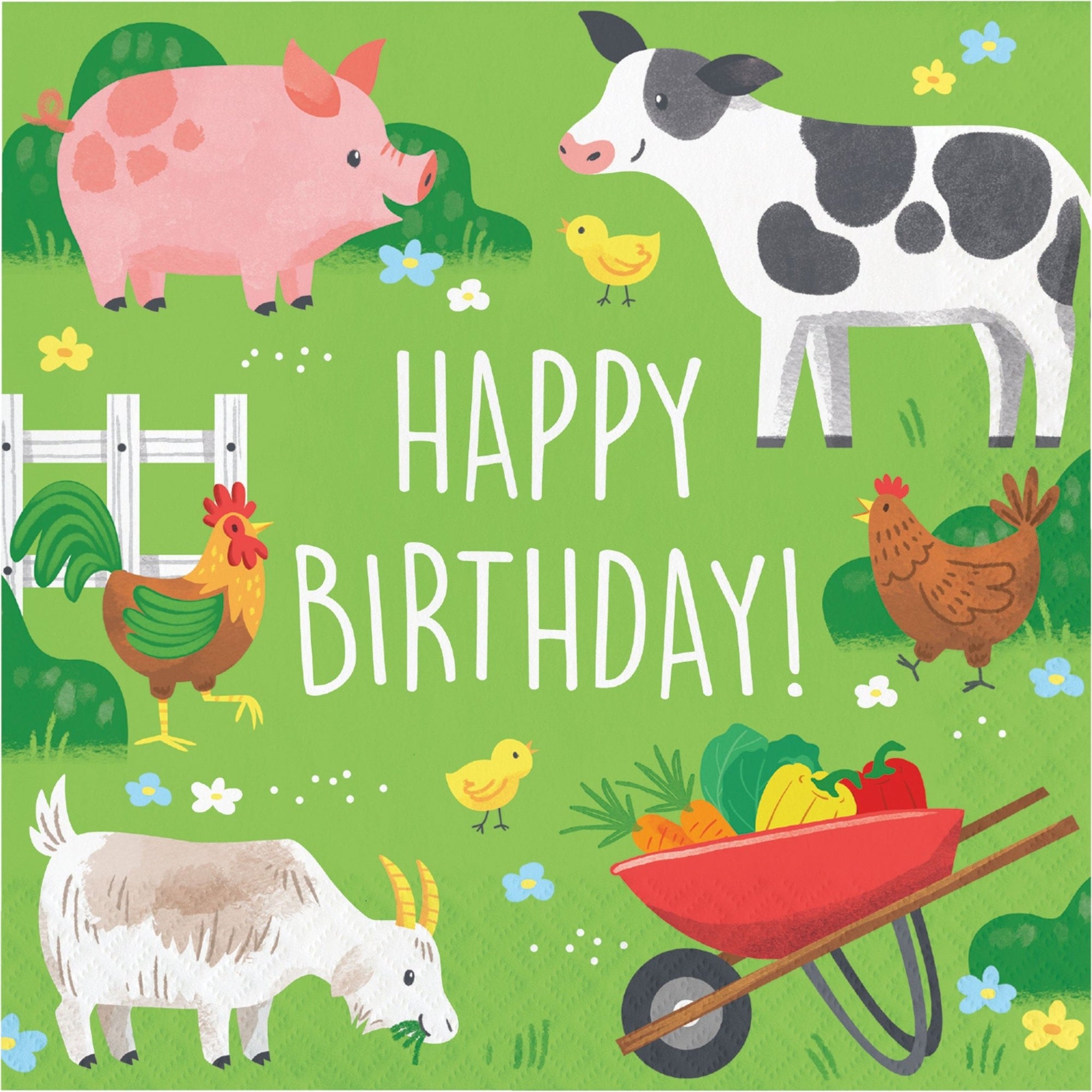 Barnyard Birthday Napkins - Stesha Party