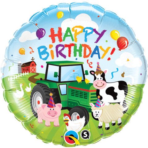 Barnyard &quot;Happy Birthday&quot; Balloon - Stesha Party