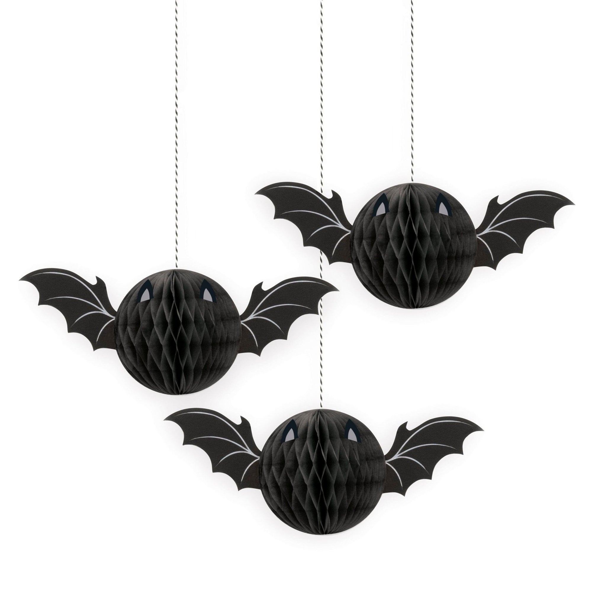 Bat Halloween Hanging Decorations 3ct - Stesha Party