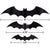 Bat Halloween Wall Decorations 50ct - Stesha Party