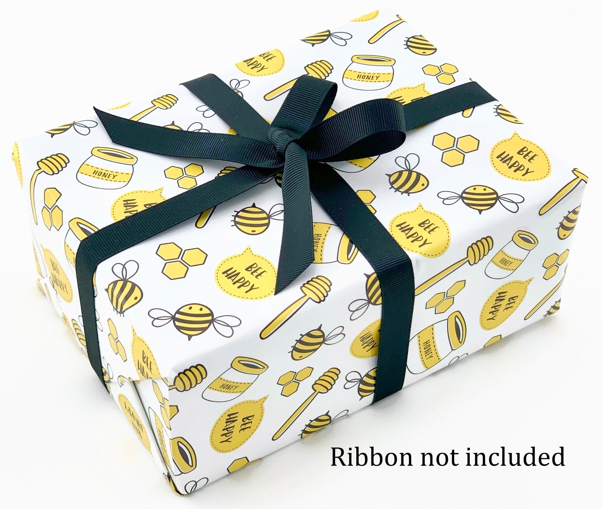 Bumble Bee Gift Wrapping Paper by Katezart Designs