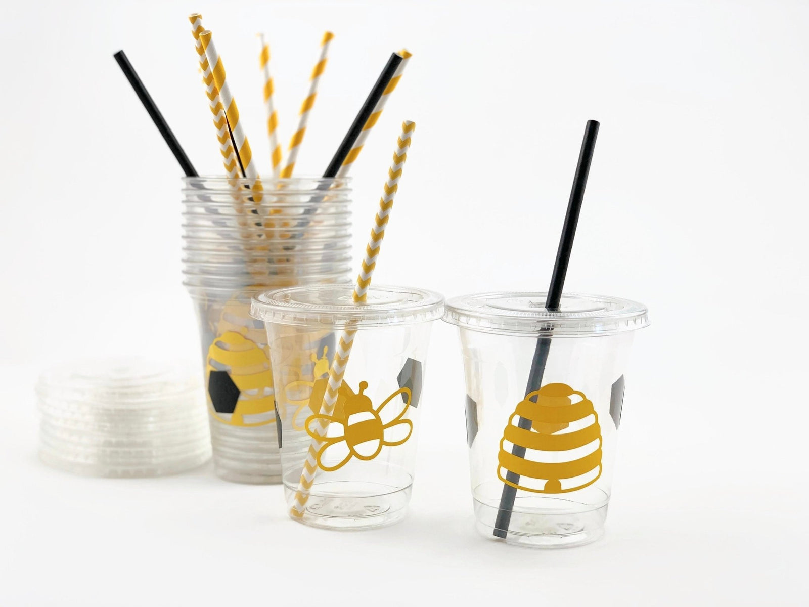 Bee Party Themed Cups - Stesha Party