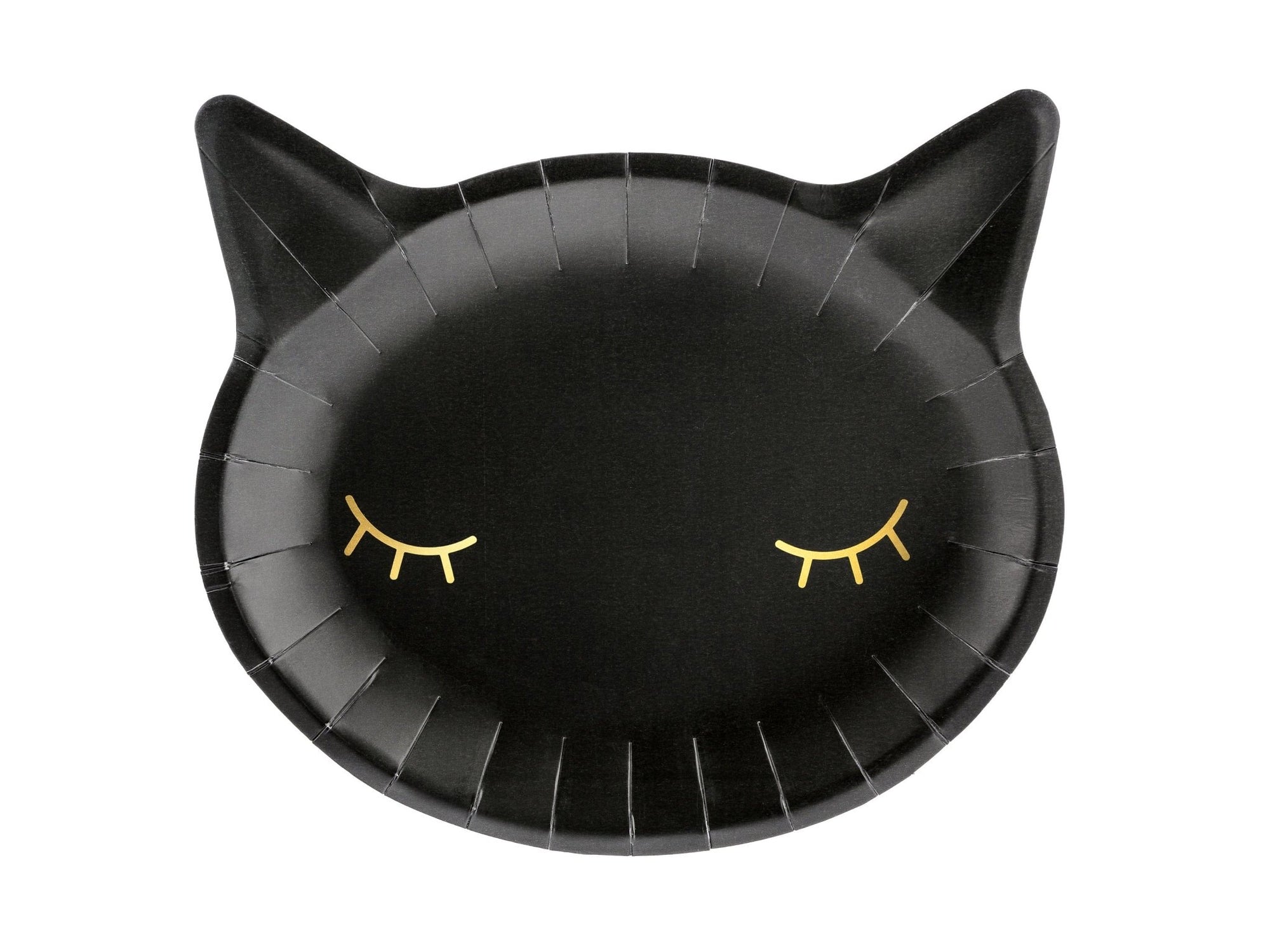 Black Cat Shaped Party Plates - Stesha Party