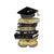 Black & Gold Graduation Books Balloon - Stesha Party