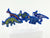 Blue Dinosaur Shaped Candles - Stesha Party