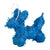 Blue Mini Balloon Dog Piñata - Stesha Party