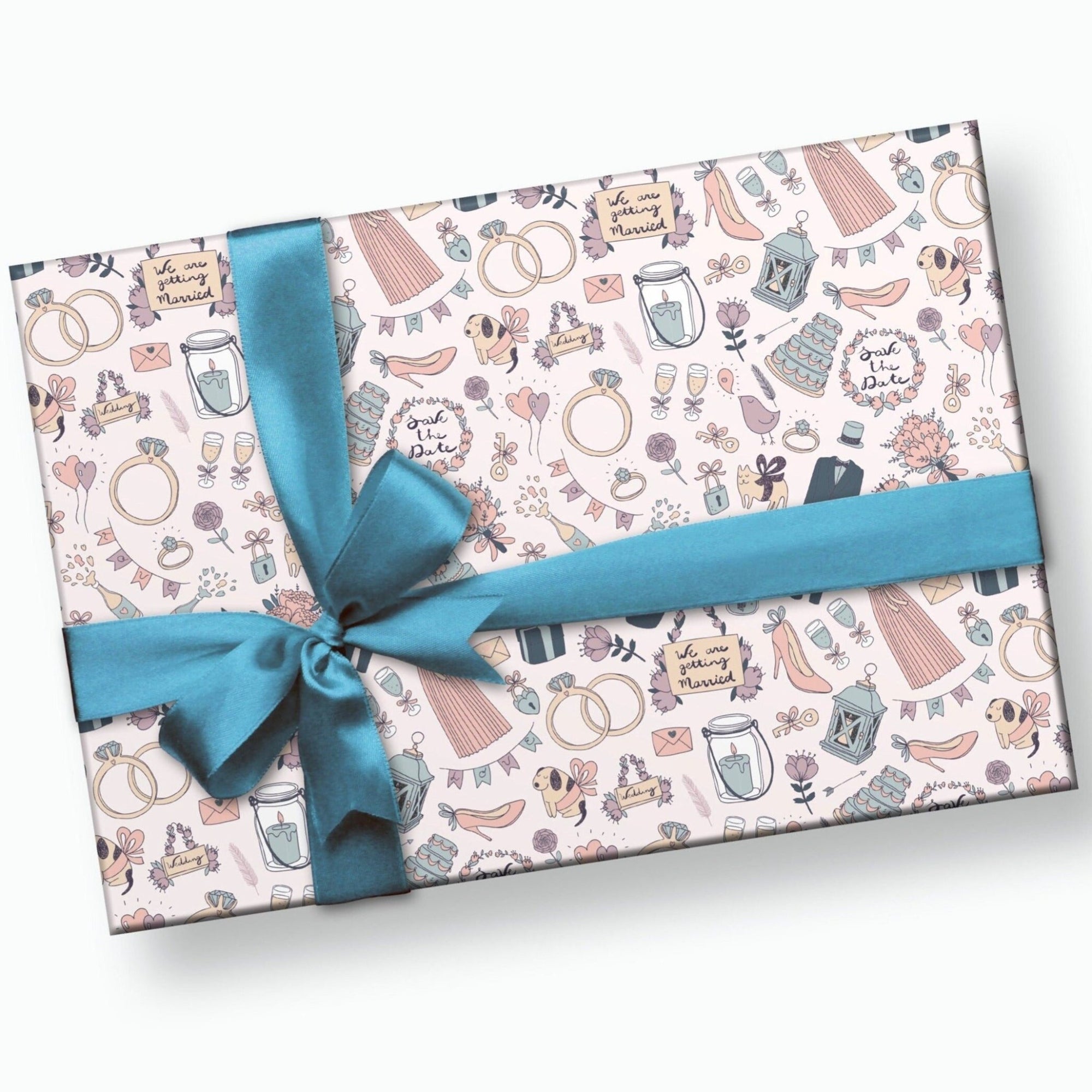 Blush Wedding Gift Wrap - Stesha Party