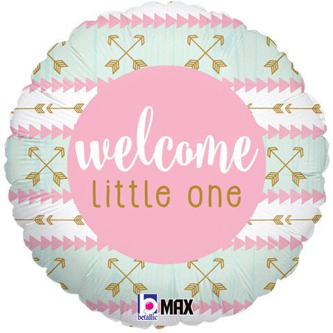 Boho Baby Balloon &quot;Welcome Little One&quot; - Stesha Party