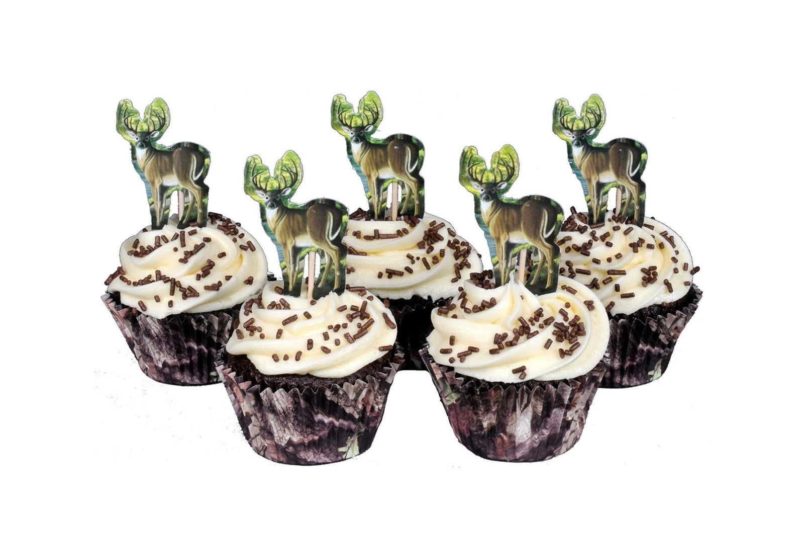 Buck Party Cupcake Picks - Stesha Party